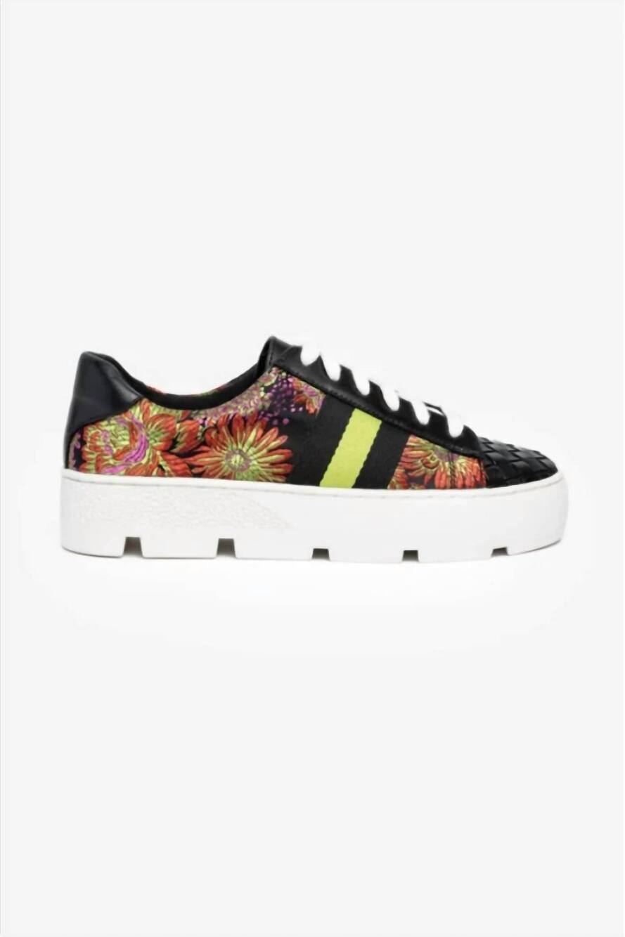 NEW JOHNNY WAS women's dowtown jacquard sneaker in multi color